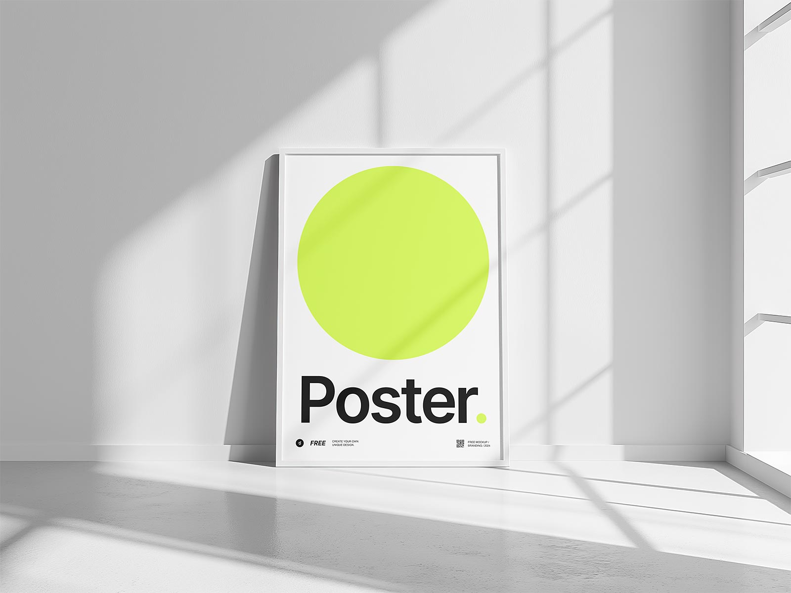 Minimalist Poster Mockup PSD The Free Mockup