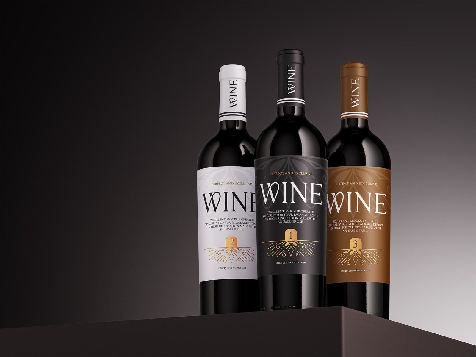 Wine Bottle Free Mockups The Free Mockup