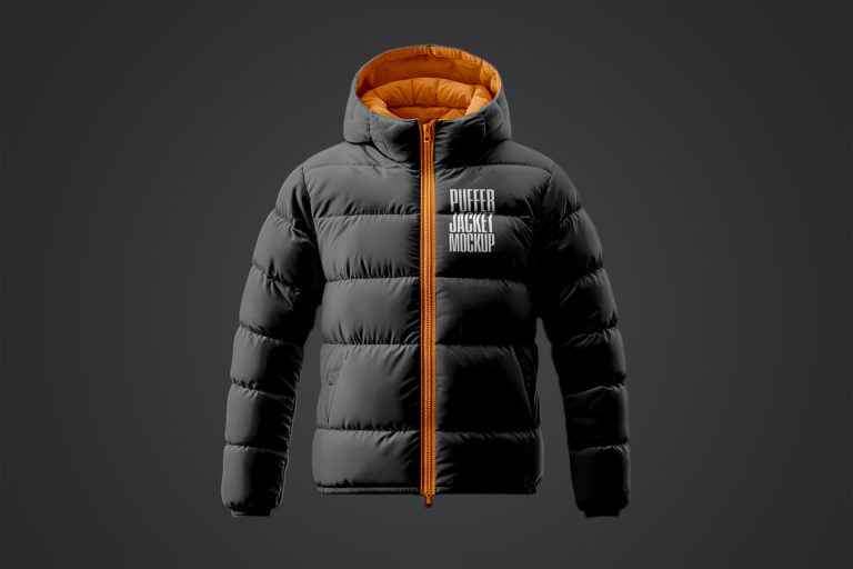 Free Puffer Jacket Mockup The Free Mockup