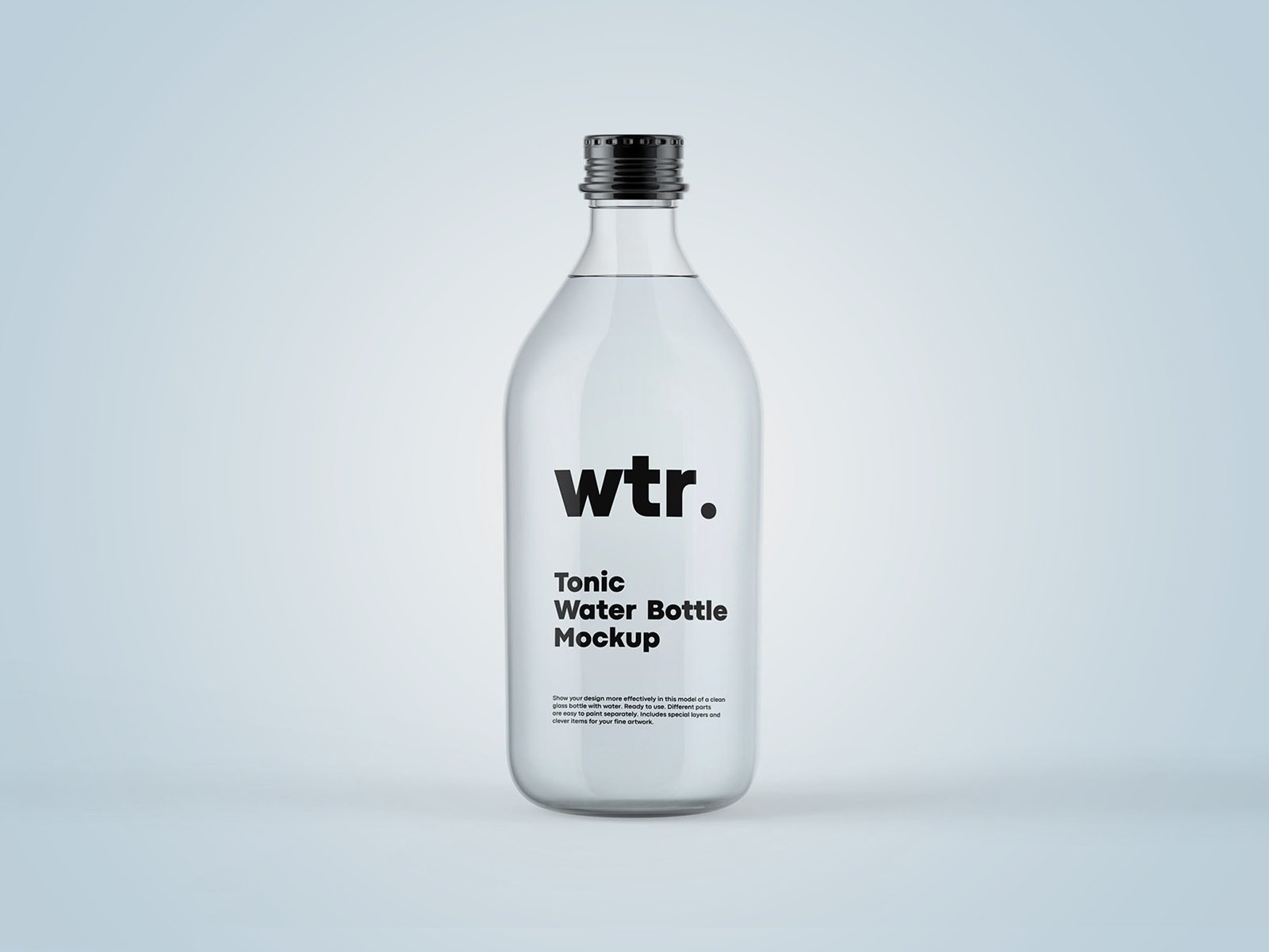 Tonic Bottle Free Mockup Free Mockup