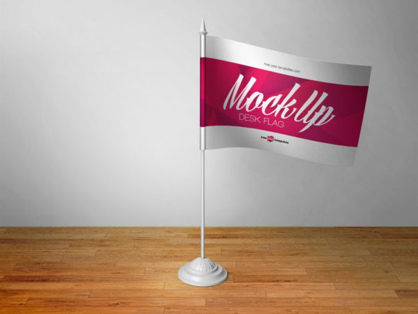 Download 3-Desk-Flags-Free-PSD-Mockups-2 | Free Mockup