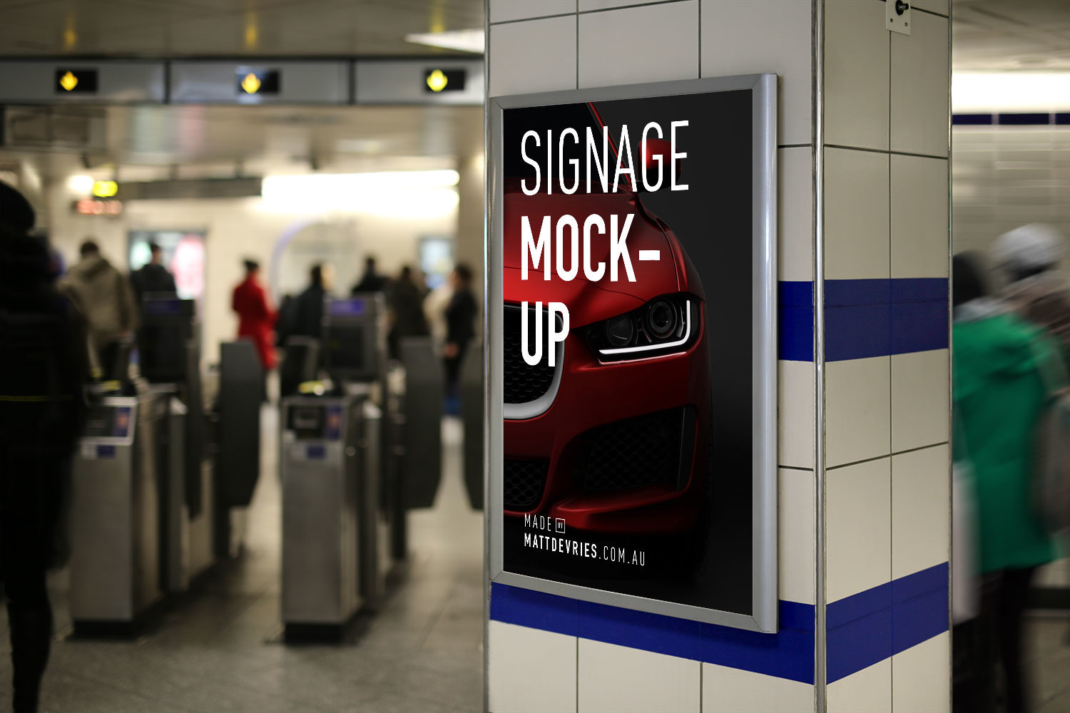 Advertising Signage - Free PSD Mockup | Free Mockup
