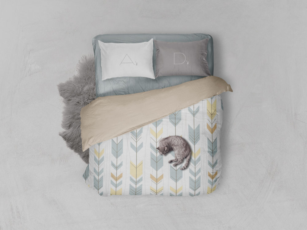Bed Linen – Free PSD Mockup
