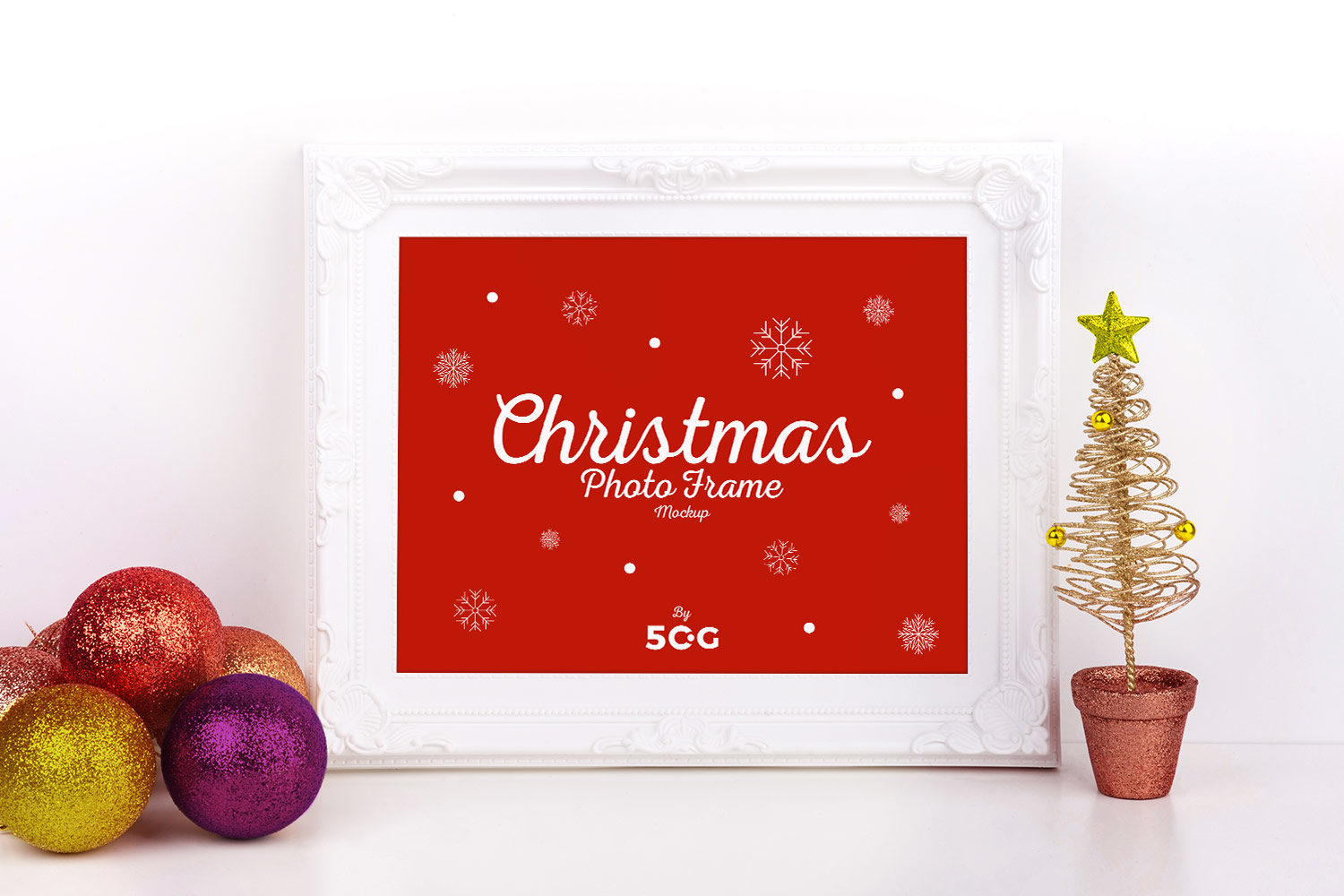 Download Free Christmas Photo Frame Mockup | Free Mockup PSD Mockup Templates