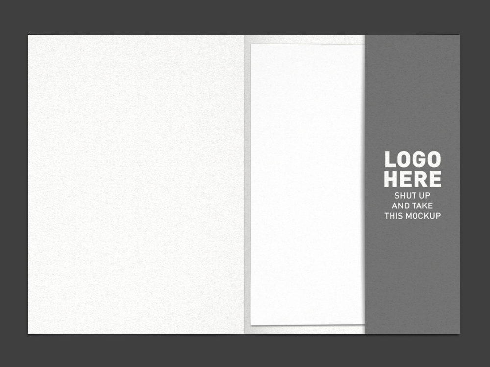 Folder Opened Free Mockup