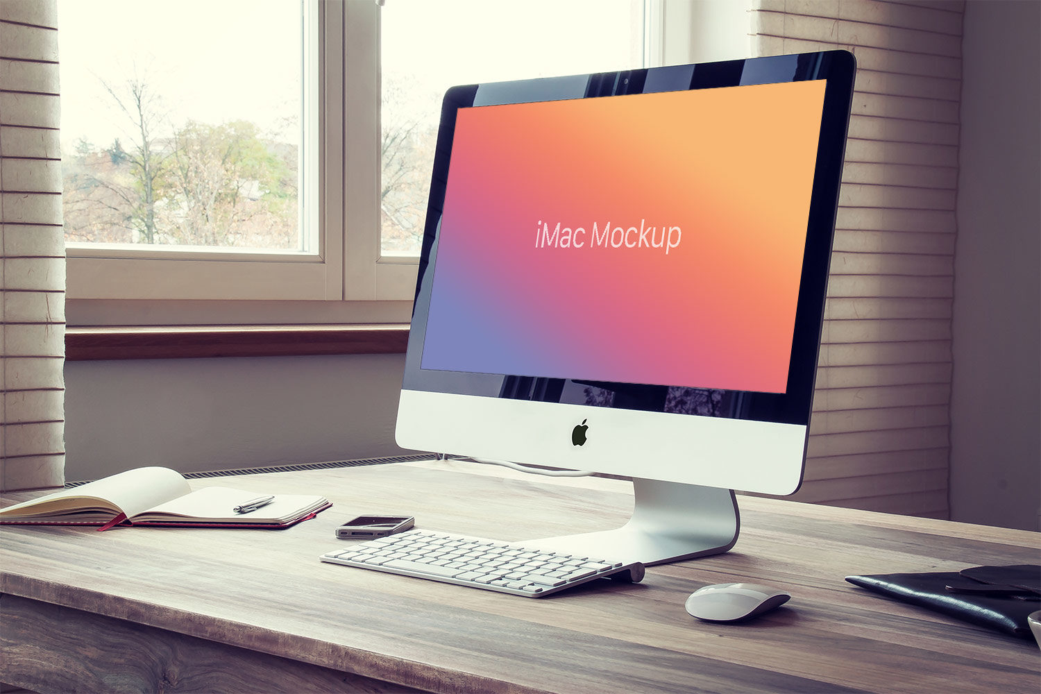 Download Free Vintage Apple iMac PSD Mockup | Free Mockup