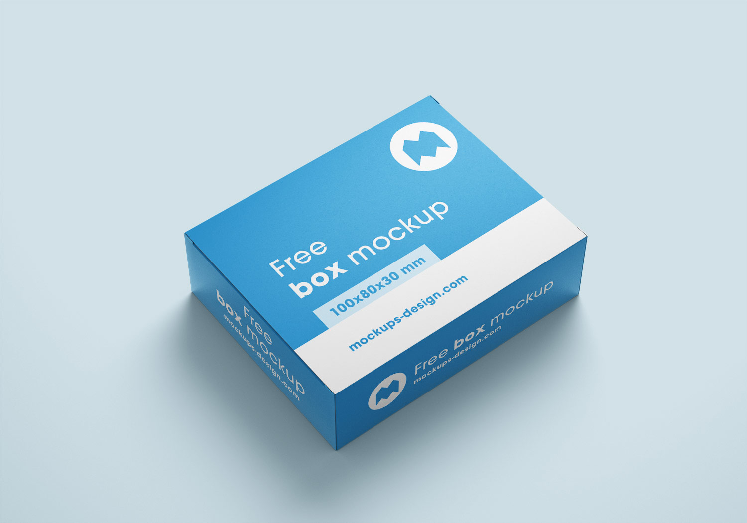 Free Box Mockups 100x80x30 mm | Free Mockup