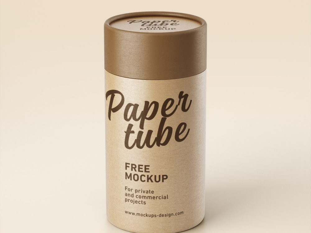 Download Free-Paper-Tube-PSD-Mockup-01 | Free Mockup