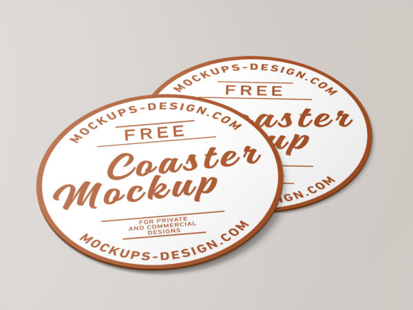 Download Free-Round-Coaster-PSD-Mockup-04 | Free Mockup
