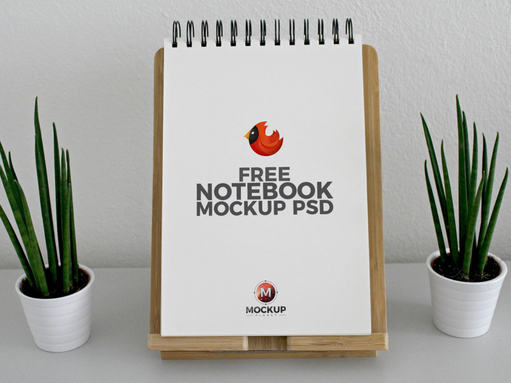 Download Free Notebook Mockup PSD | Free Mockup