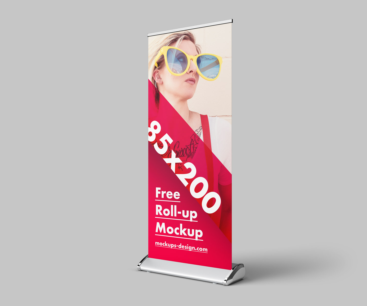 Free Roll-up Mockup / 85×200 cm | Free Mockup