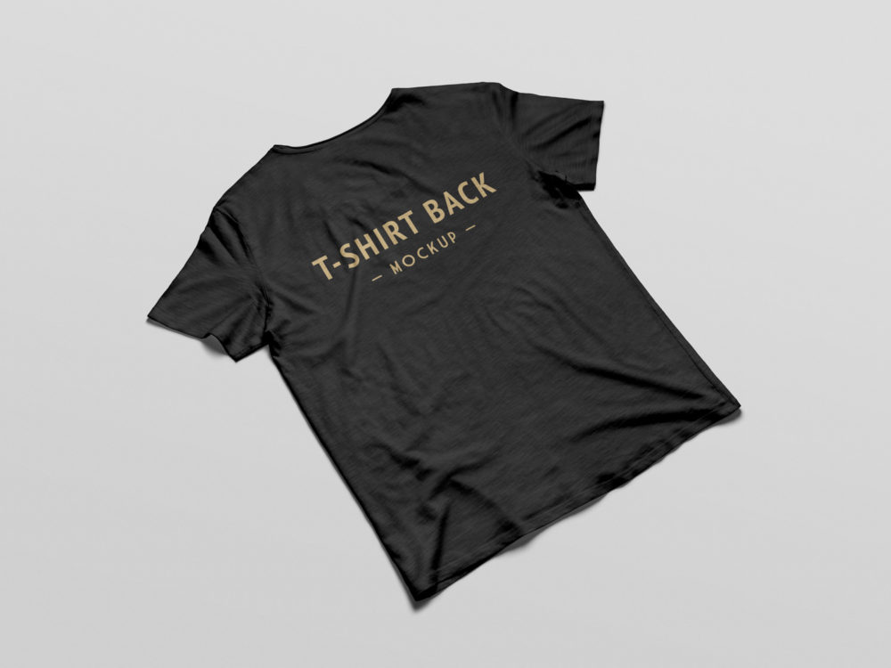 T-Shirt-MockUp-PSD-Back – Free Mockup
