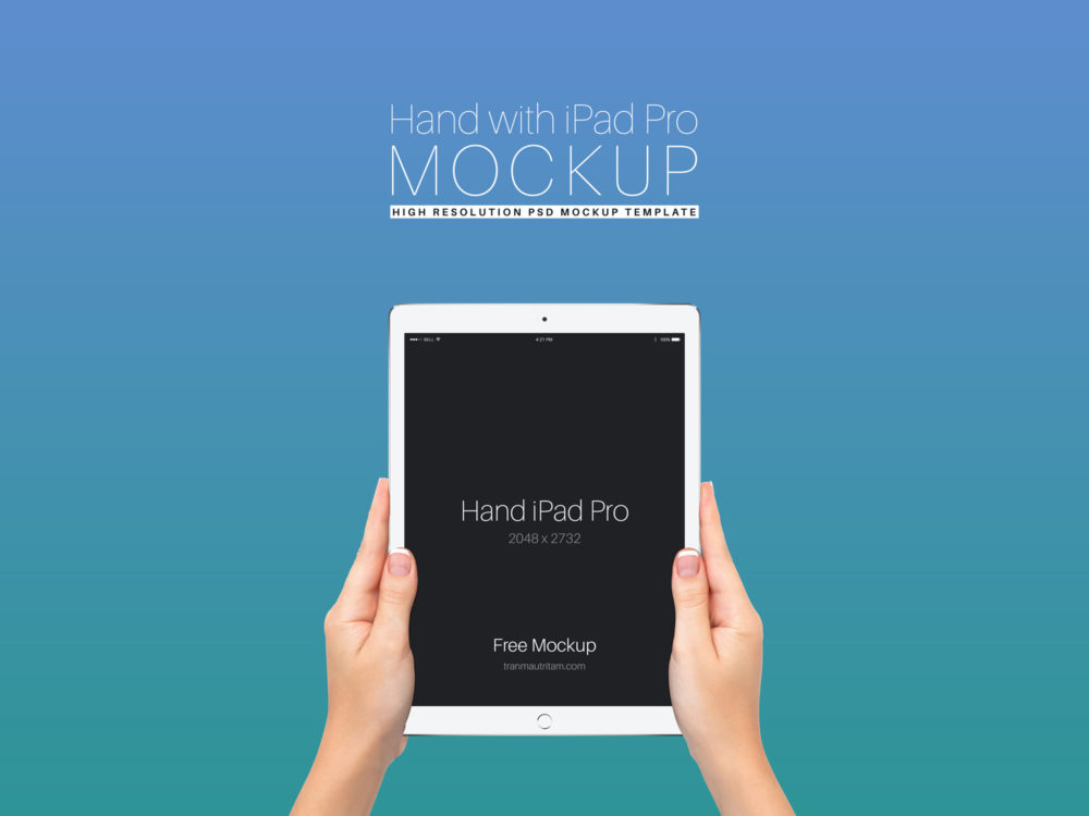 Download Free Ipad Pro In Hands Psd Mockup Free Mockup
