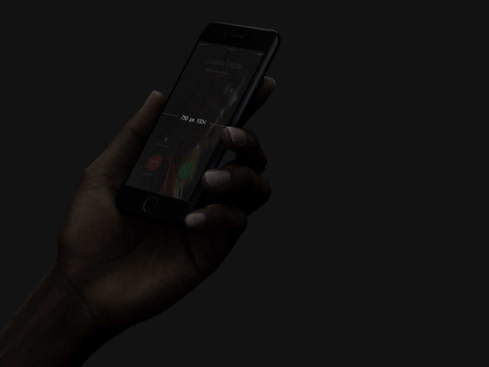 iPhone 7 Black Mockup