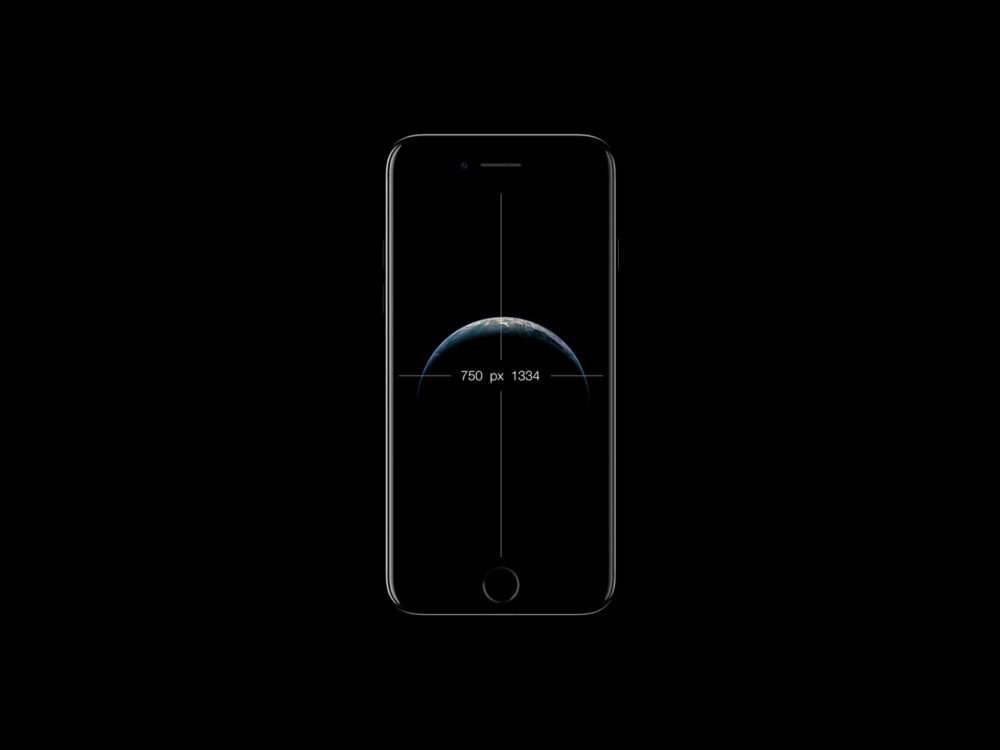 iPhone 7 Black Mockup