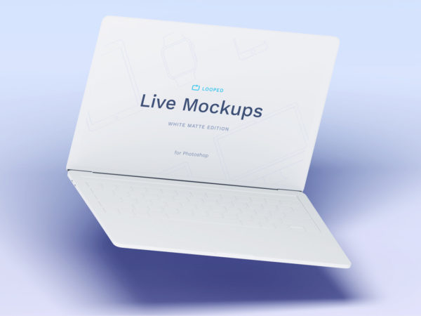 Download Macbook-White-Matte-Apple-Devices-Mockup | Free Mockup