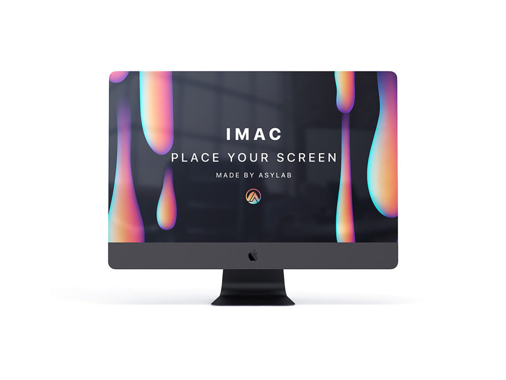 Modern iMac Customizable Mockup