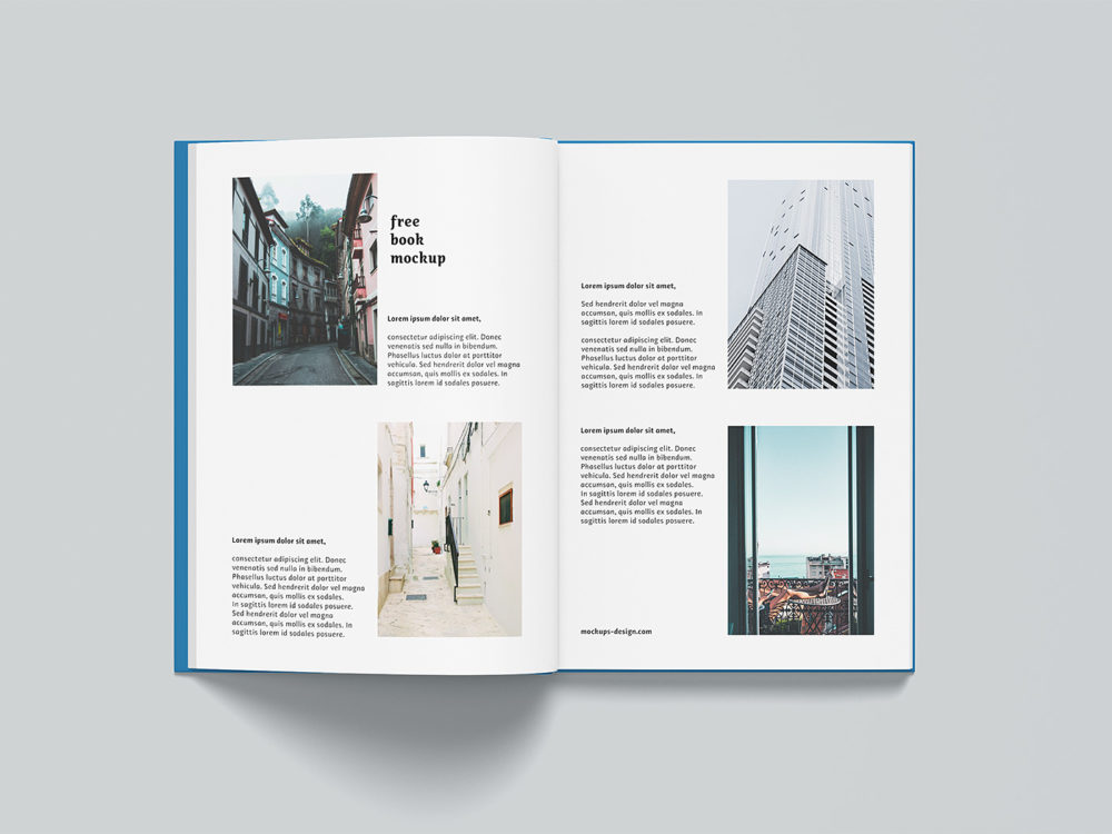 A4 Hardcover Book Mockup