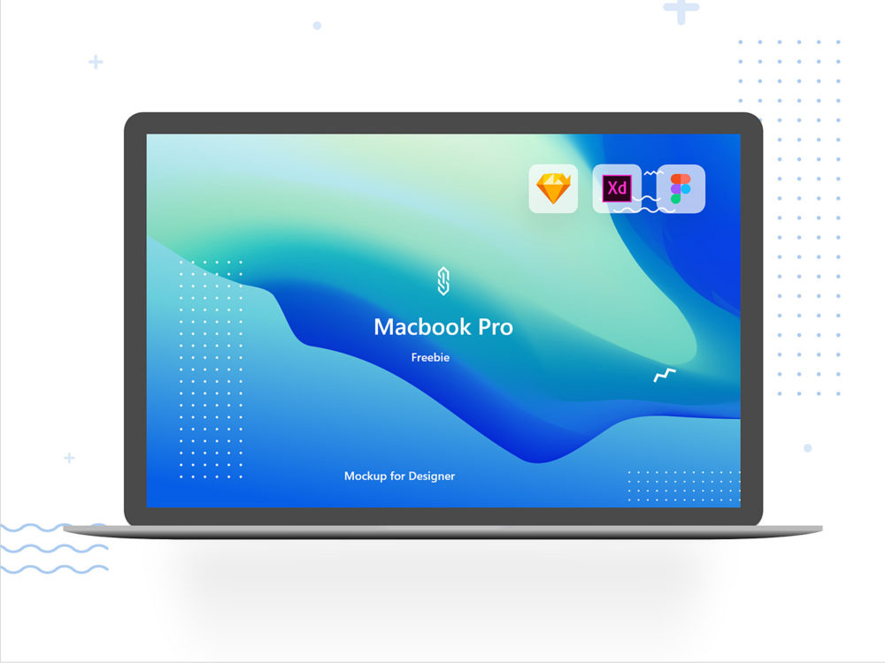 Download MacBook Pro Mockup Freebie. XD Sketch and Figma 02 | Free Mockup