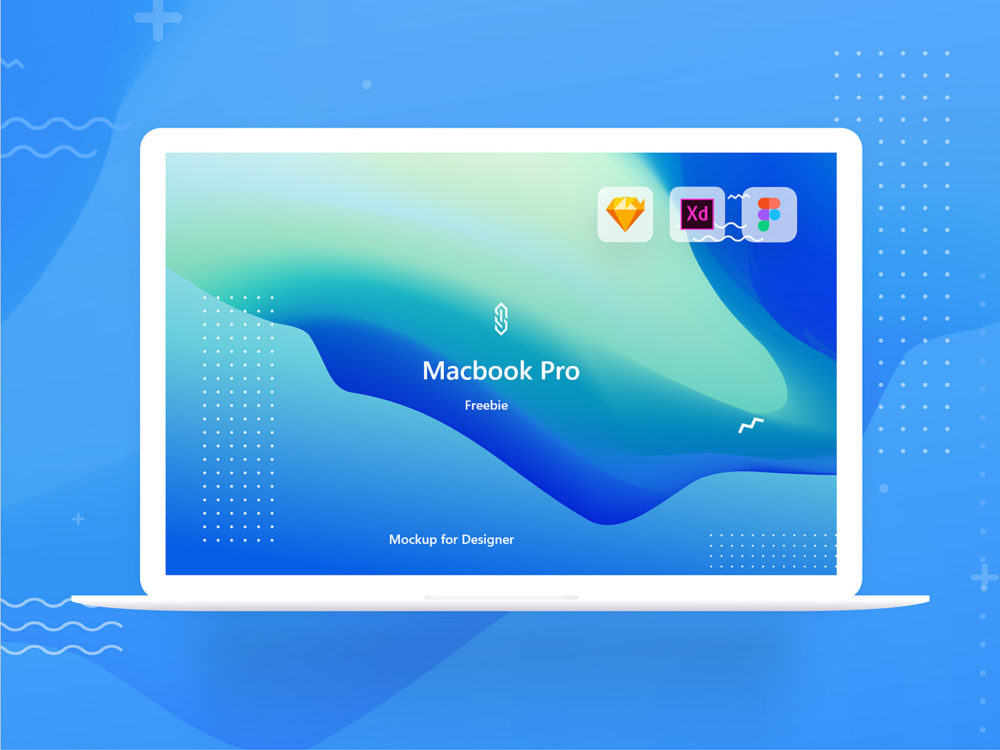 Download MacBook Pro Mockup Freebie. XD Sketch and Figma 03 | Free Mockup