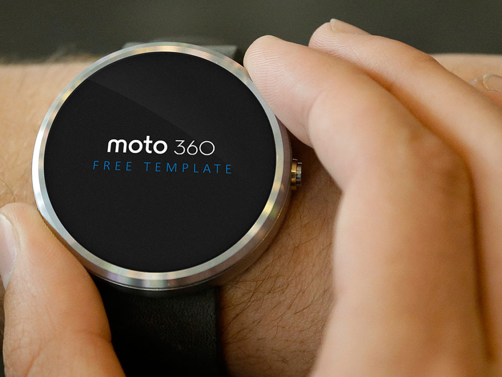 Moto 360 Free Mockup