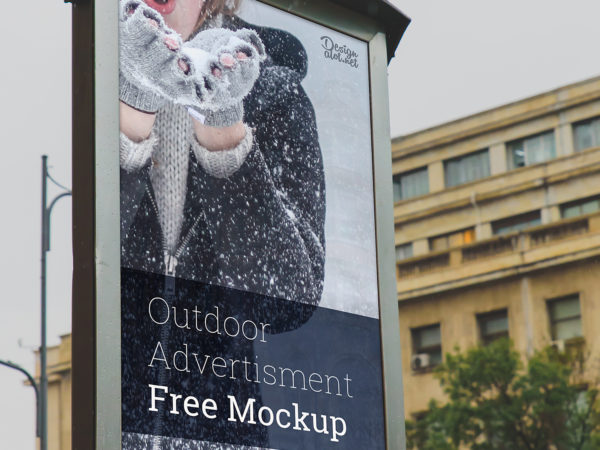 City Light Outdoor 9x16 Ad Free Mockup