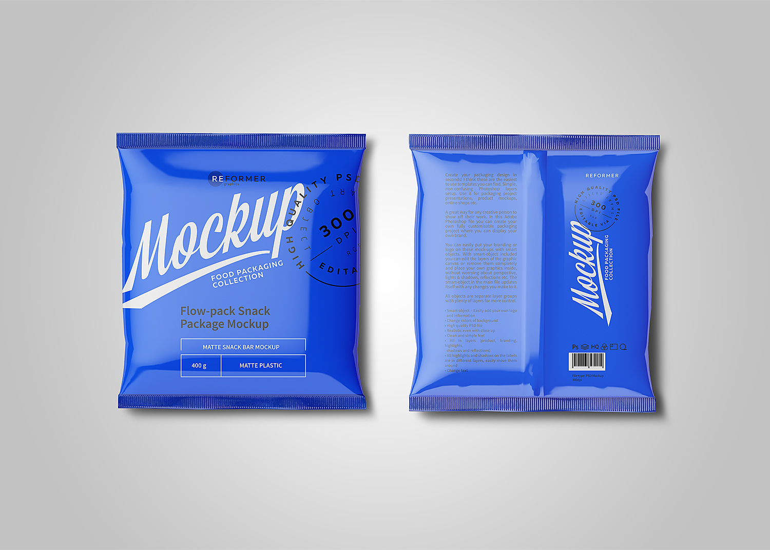 Free Plastic Snack Package Mockup Free Mockup