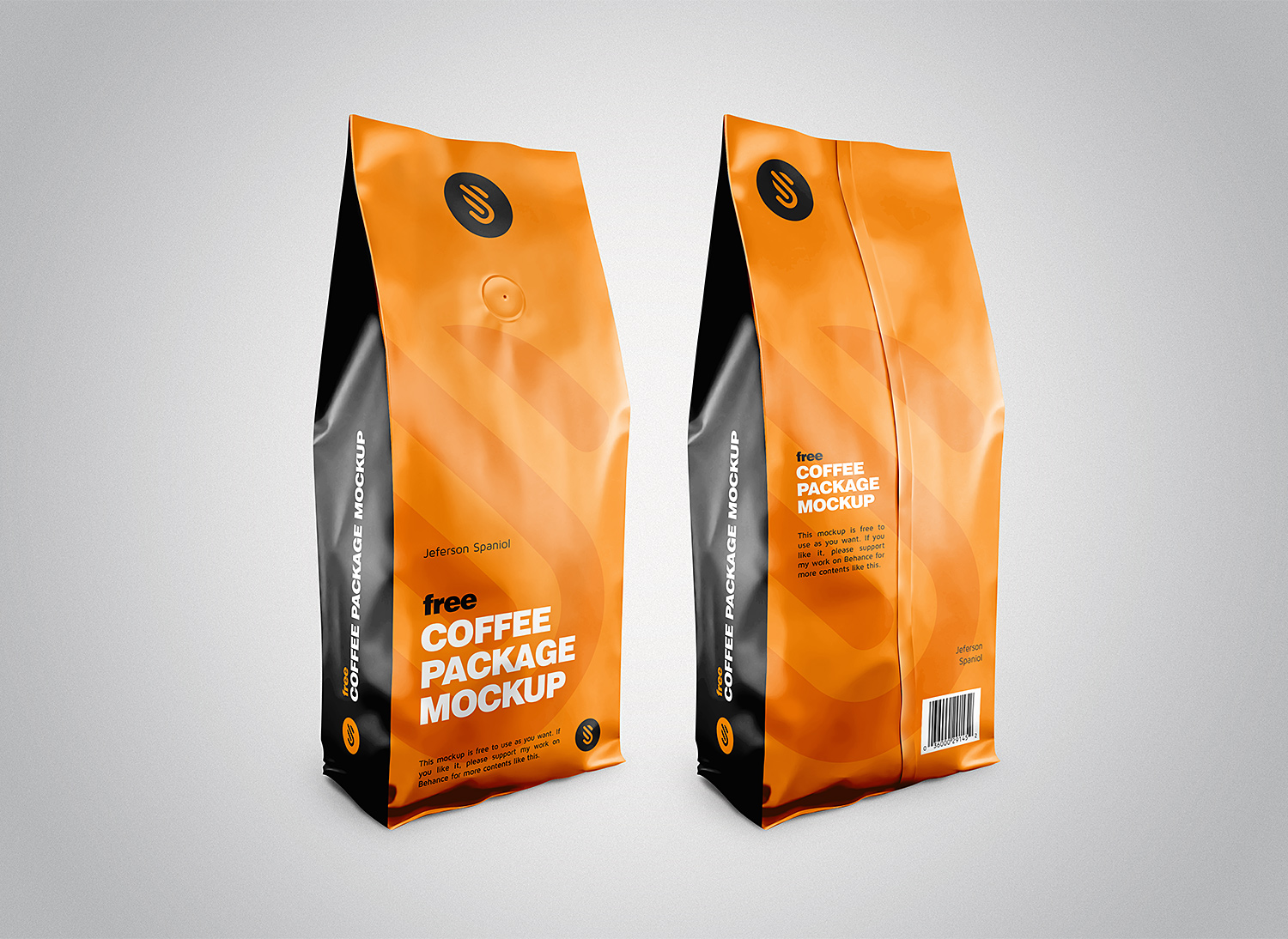 Download Free Coffee Pouch Package Mockup Free Mockup