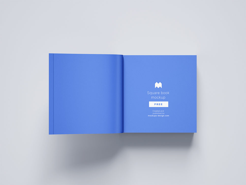 Download Free-Softcover-Square-Book-Mockup-07 | Free Mockup