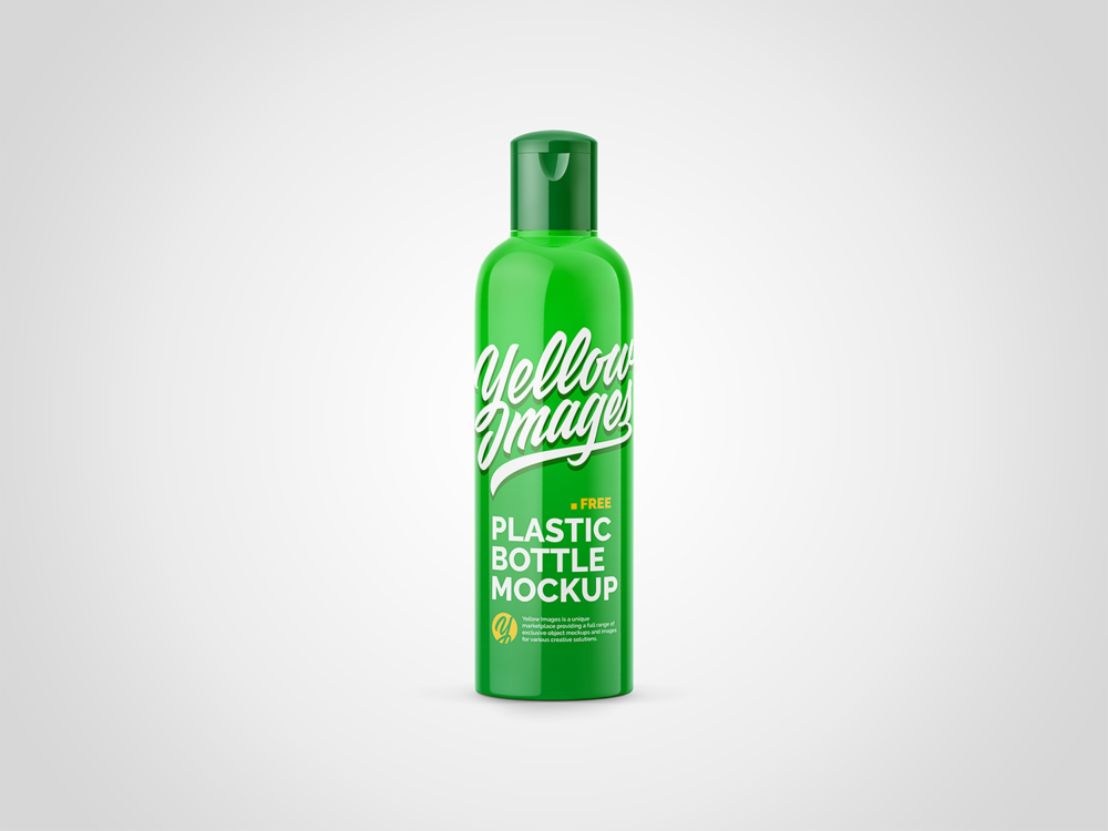 Download Glossy Plastic Bottle Free Mockup Free Mockup