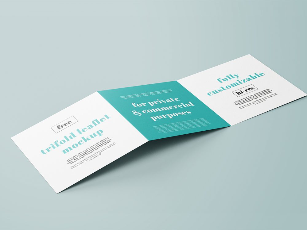 Download Free-Trifold-Square-Leaflet-Mockup-02 | Free Mockup