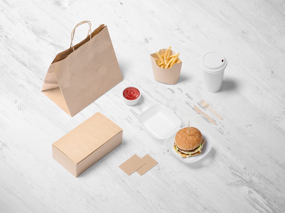 Download Free Burger Store Branding Mockup Free Mockup