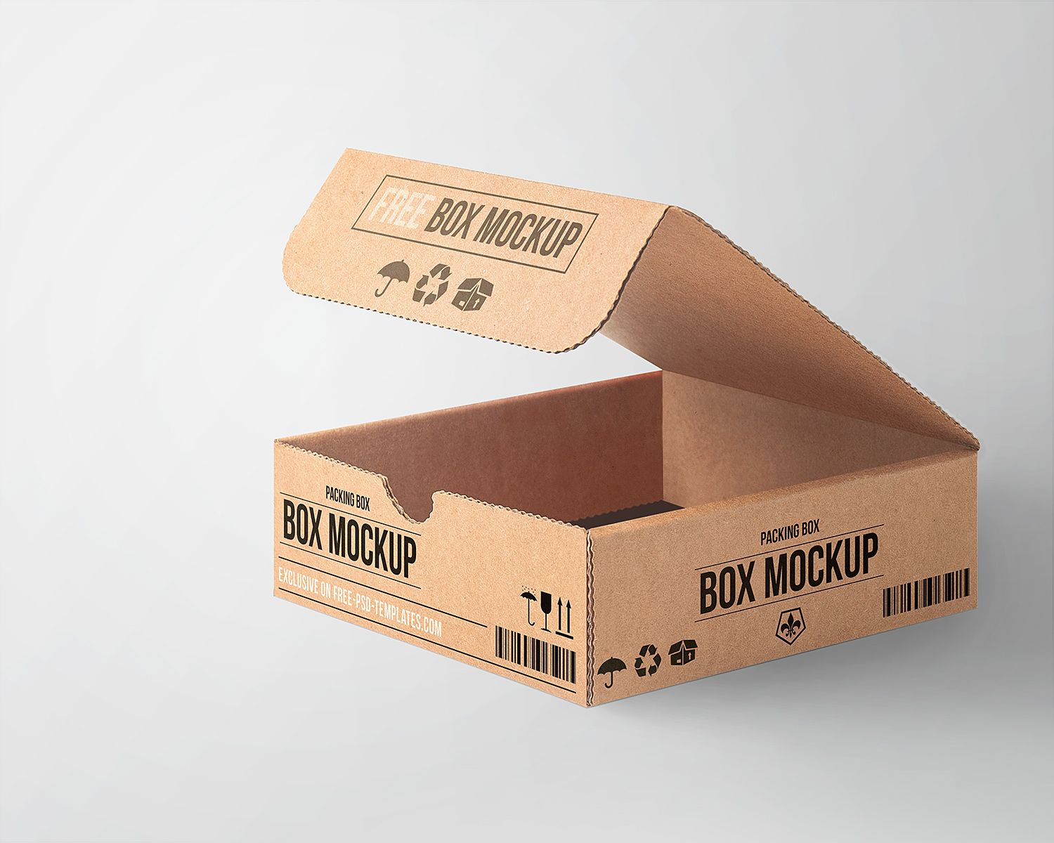 Download Free Cardboard Box Mockup Free Mockup PSD Mockup Templates