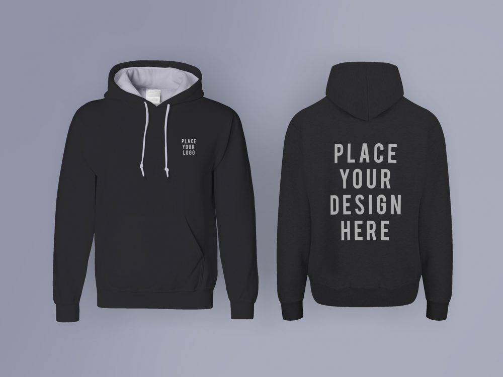 Free Men Hoodie Mockup