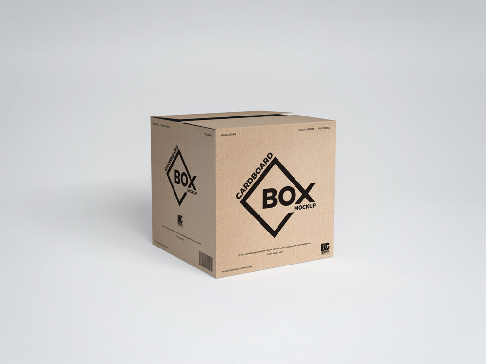 Download Free Psd Square Cardboard Box Mockup Design Free Mockup PSD Mockup Templates