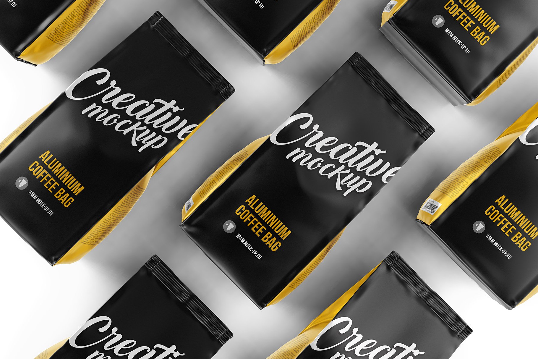 Coffee Pouch Packaging Mockup | Free Mockup