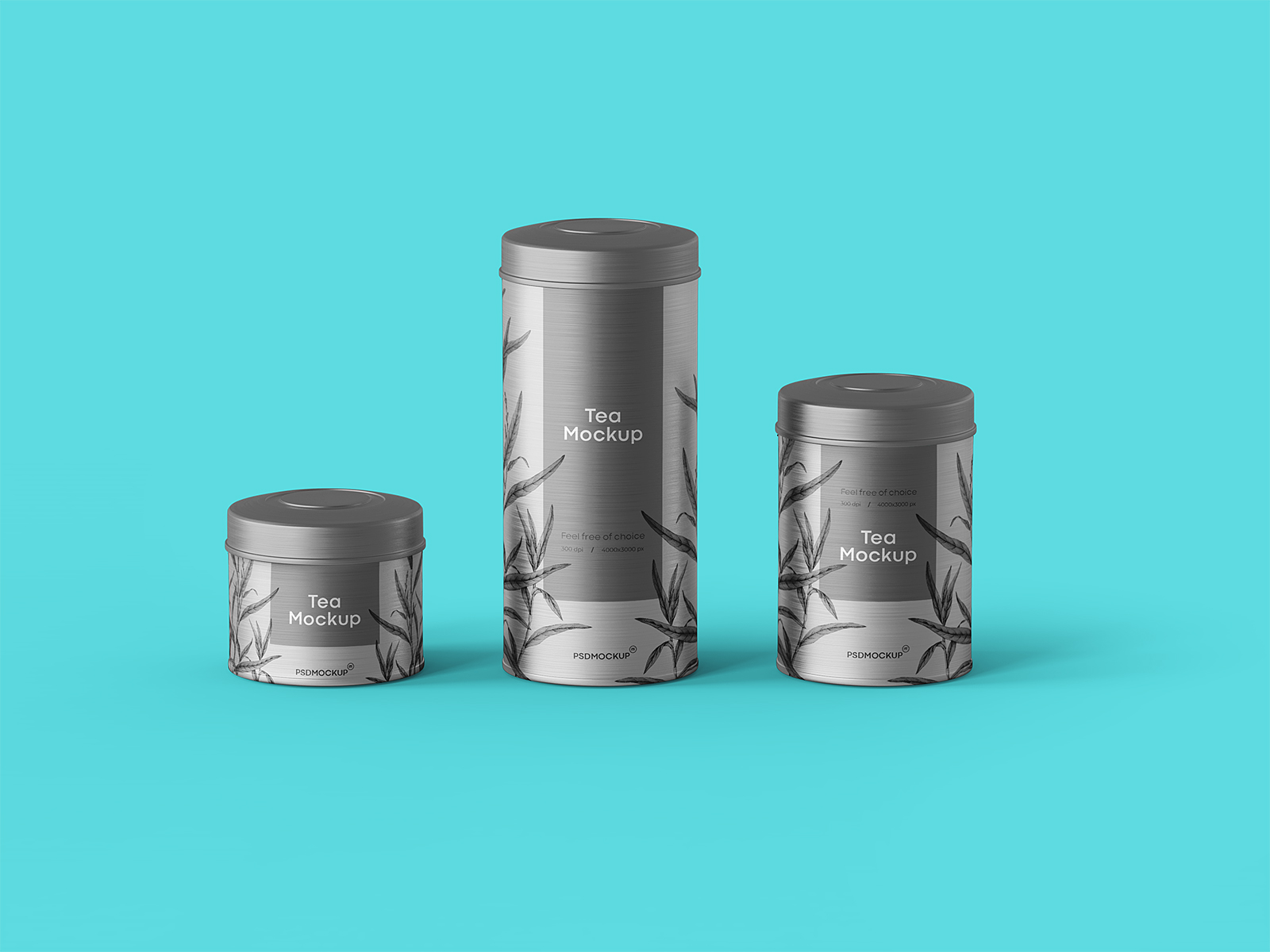 Download Tea Tin Box Packaging Mockup Free Mockup PSD Mockup Templates