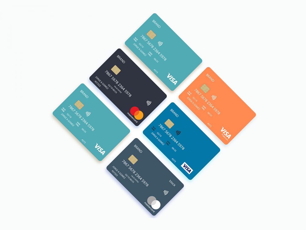 Download Contactless Credit Card Free Mock-Up 02 | Free Mockup
