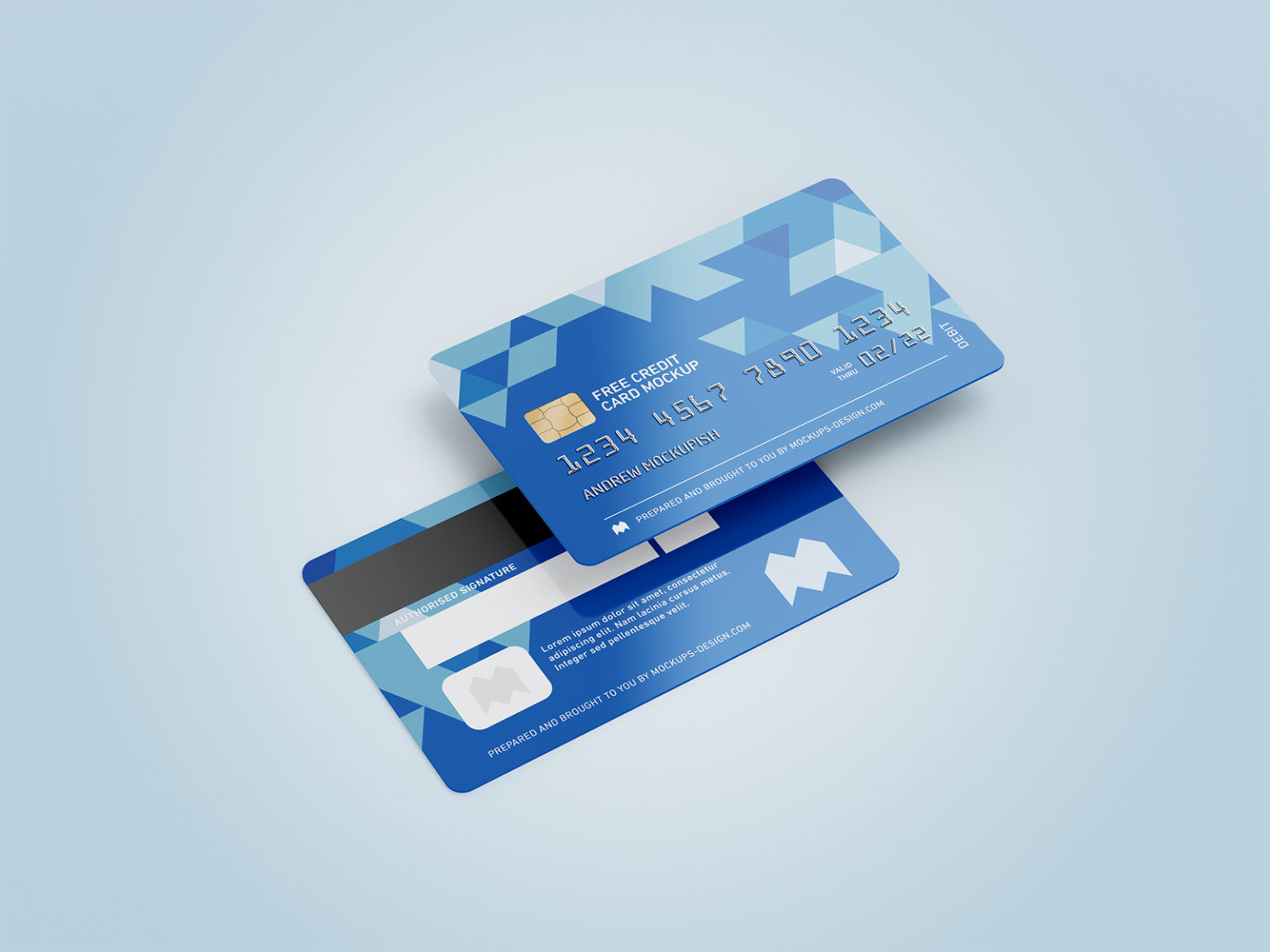 Free Credit Card Mockup PSD 01 - Free Mockup