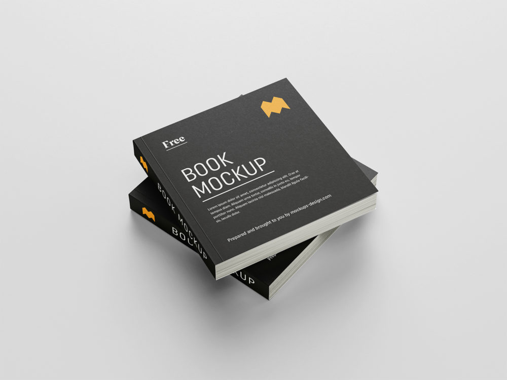 Download Free Square Book Mockup 05 | Free Mockup