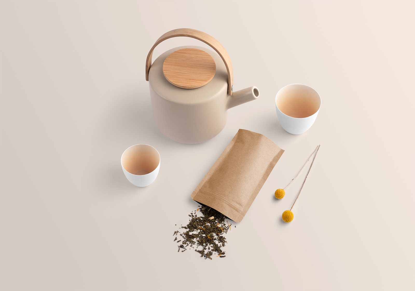 Download Free Tea Branding Packaging Mockup Free Mockup Yellowimages Mockups