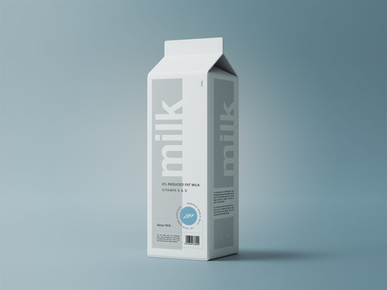 Drink Carton Packaging Mockup | The Free Mockup