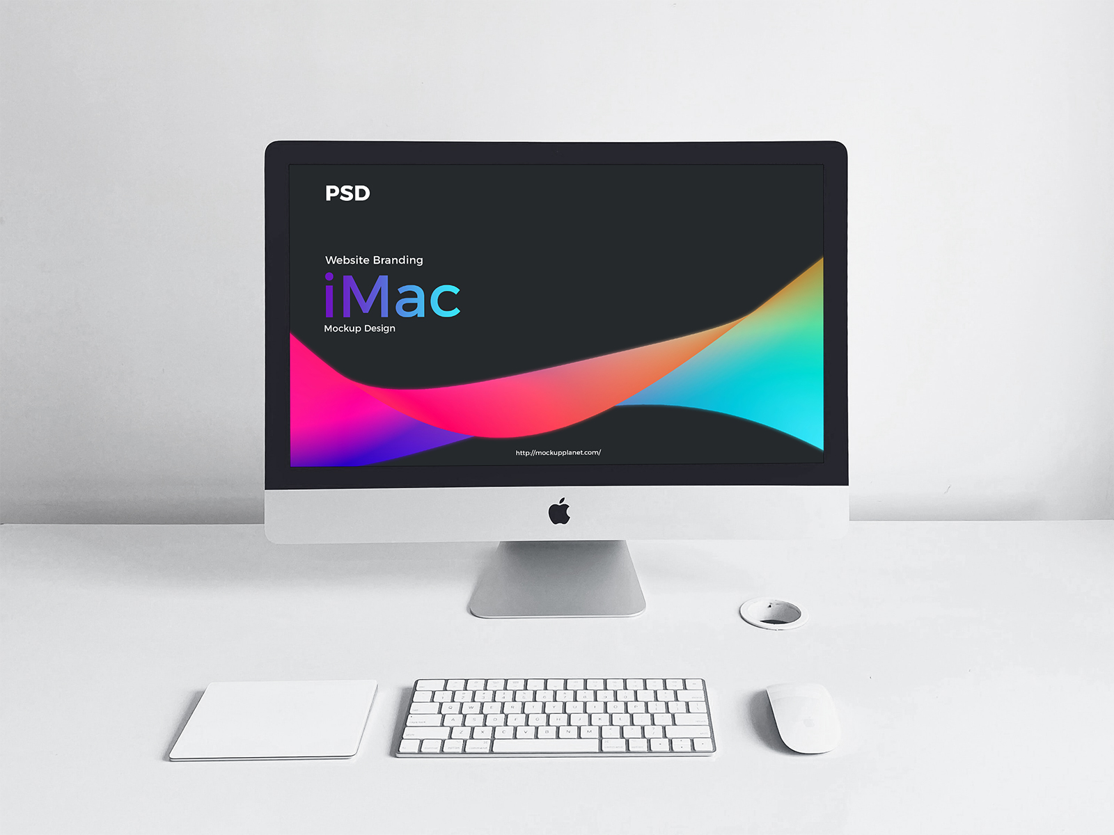 Free iMac Website Design Mockup | Free Mockup