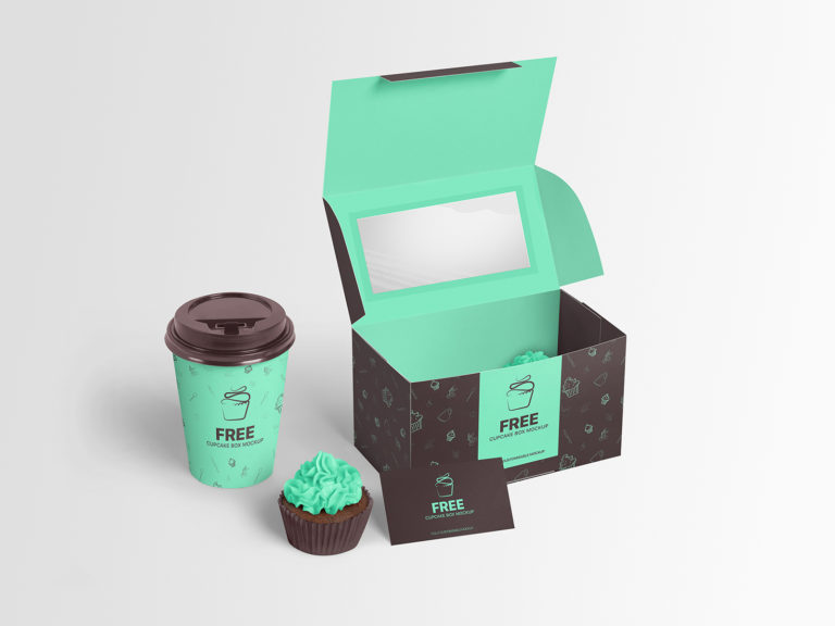 Download Cupcake Box Mockup PSD | Free Mockup