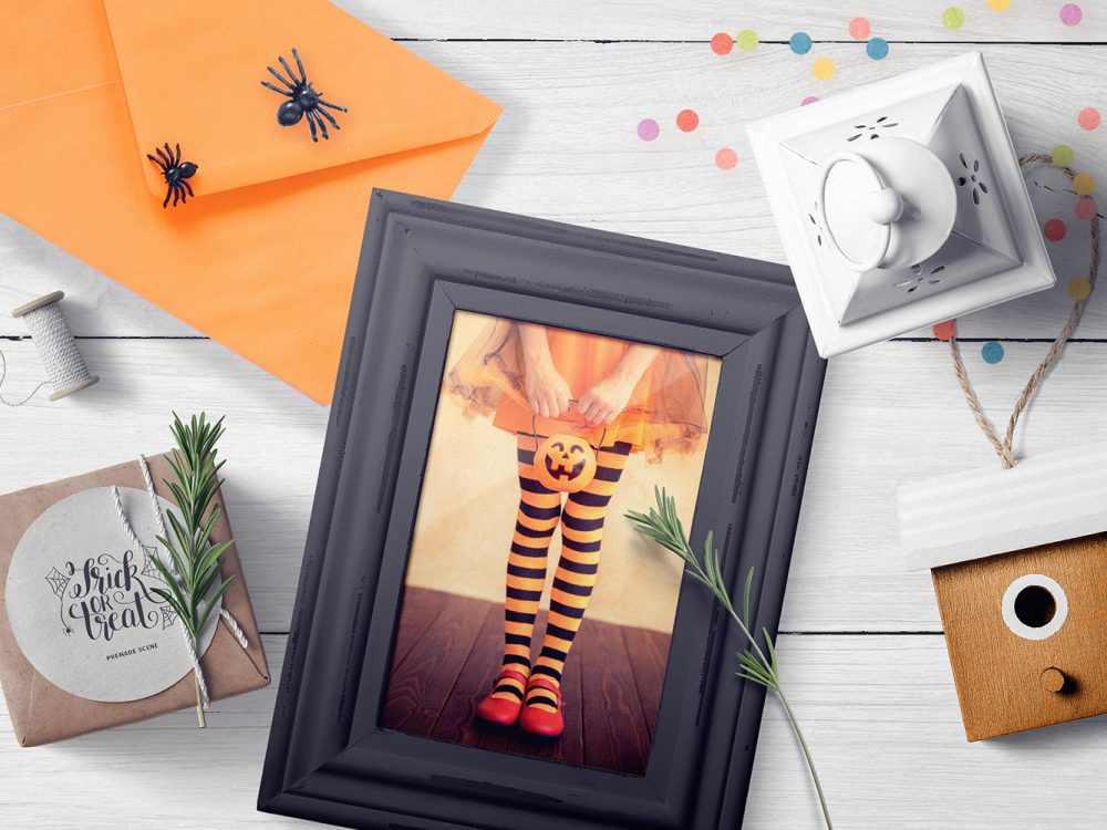 Download Free Halloween Scene Creator 04 | Free Mockup