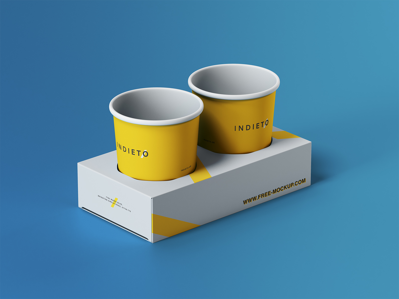 Download Paper Cup Holder Free Mockup | Free Mockup