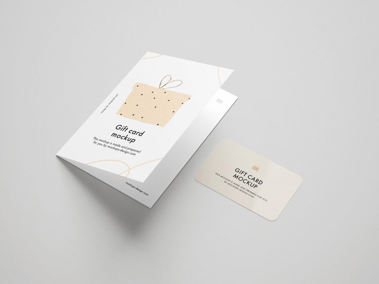 Download Gift Card Presentation Free Mockup | Free Mockup