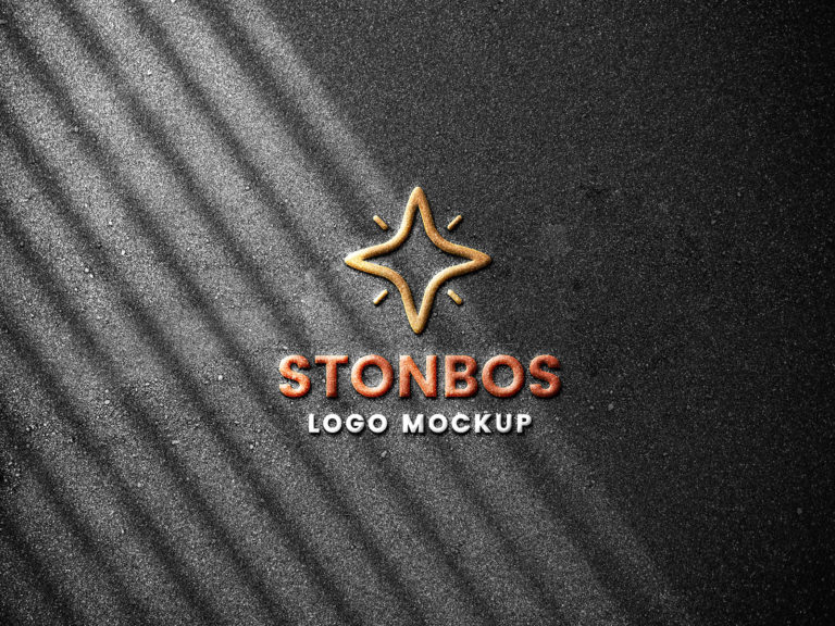 Download Stone Emboss Logo Mockup | Free Mockup