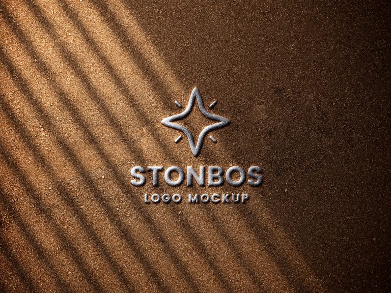 Download Stone Emboss Logo Mockup | Free Mockup