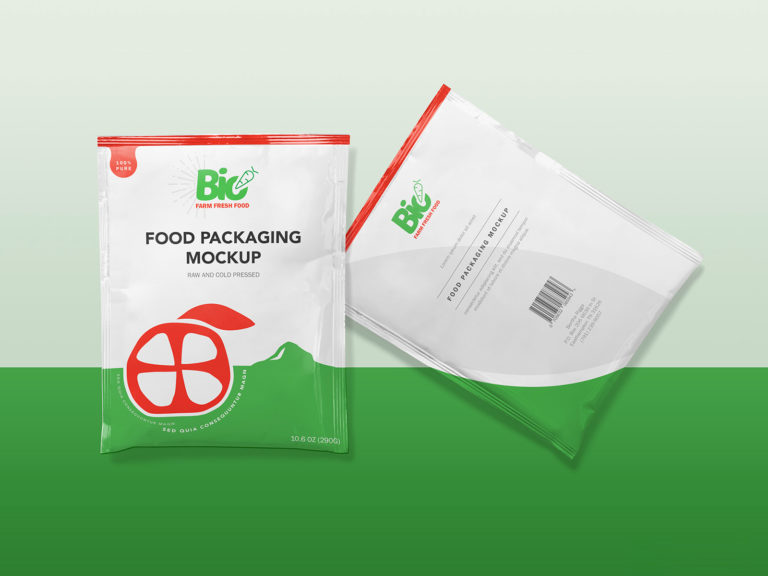 Download Sachet Branding Packaging Free Mockup | Free Mockup